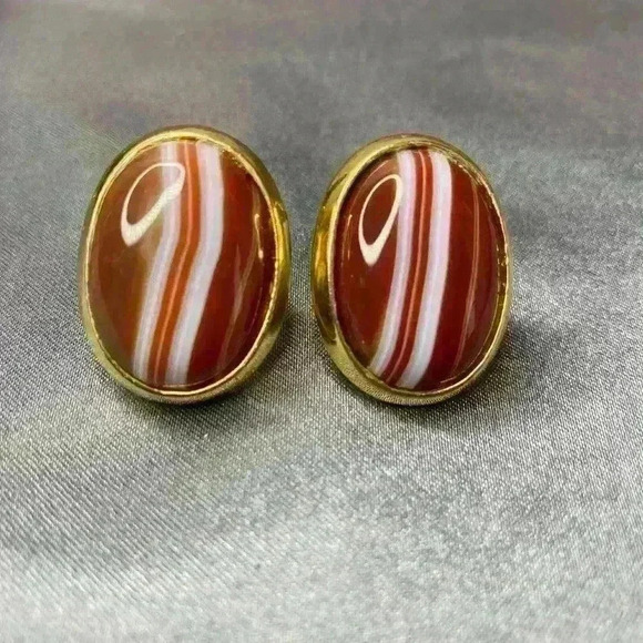 Kenneth Jay Lane KJL Vintage 60s Era Custom Costume Jewelry Earrings Clip-on - Picture 1 of 3